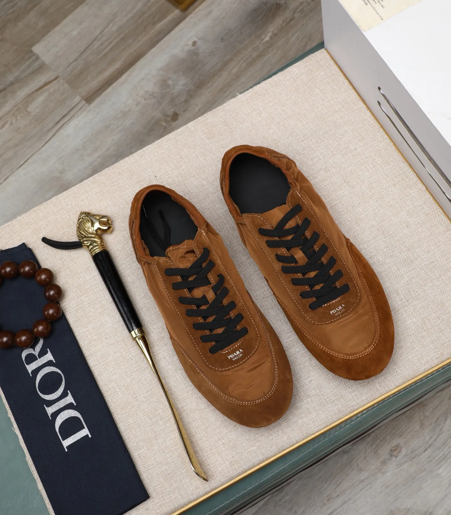 Men's shoes 💰460 [PRADA] Popular items in men's shoe counters, synchronized with the official website, high-quality shipments ✔️Original cowhide + cowhide lining, 1🆚1 replica, original original outsole, 38-45 (customized for 45, non-refundable)